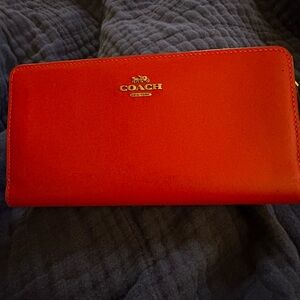 Red COACH wallet NEW